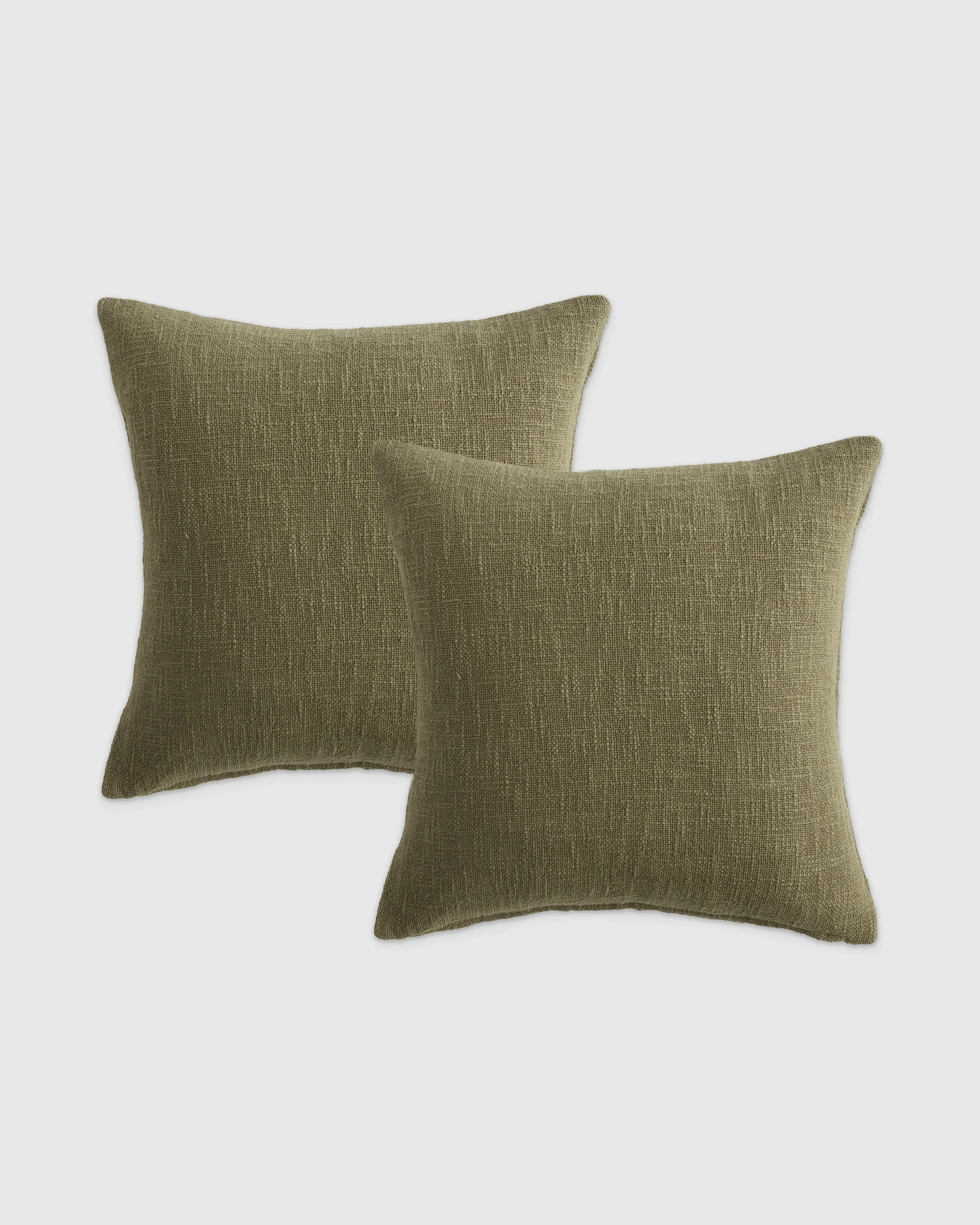 Cotton Slub Pillow Cover - Set of 2