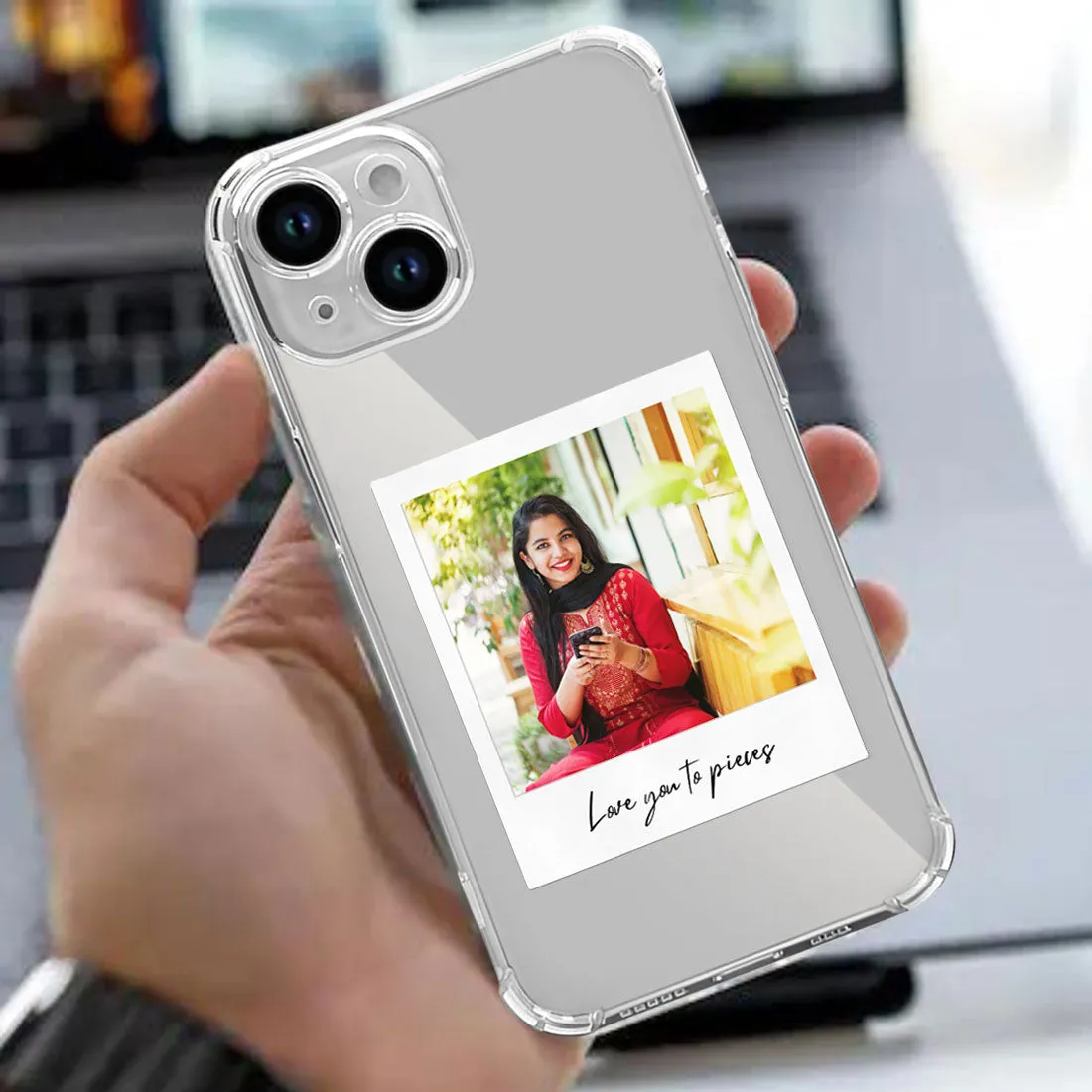 Customized IPhone 15 Back Cover with Camera Protection - Clear Case with Photo TPU Flexible Cover