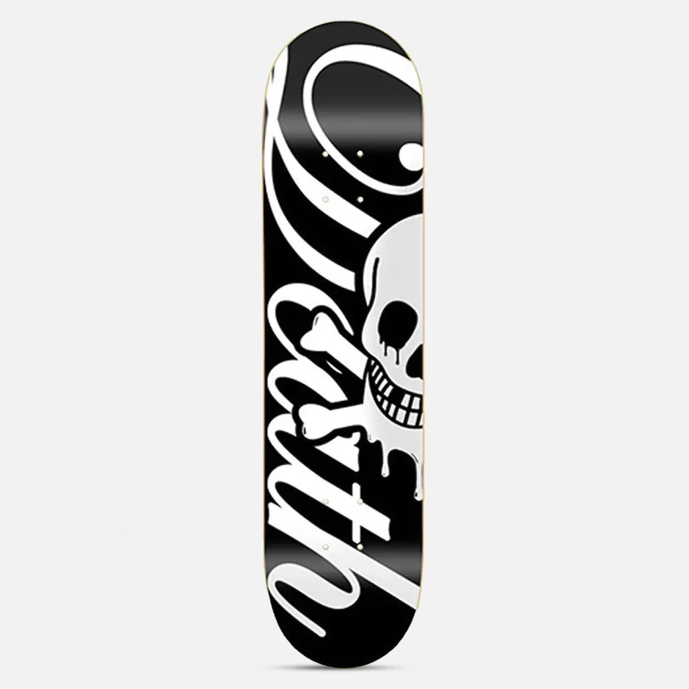 Death Skateboards 8.0 Script Popsicle 2 Skateboard Deck Black / White