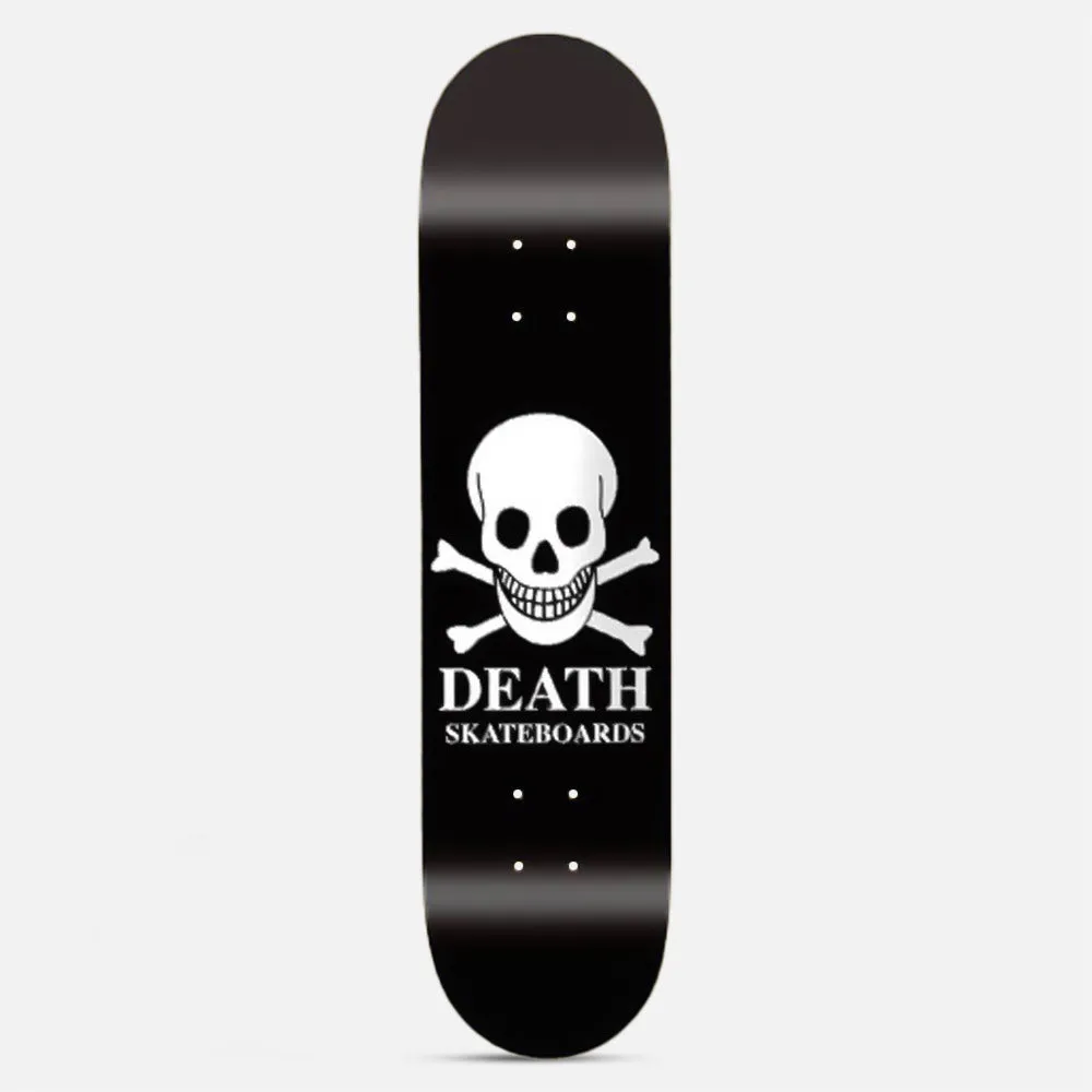 Death Skateboards 8.625 OG Skull Skateboard Deck Black / White