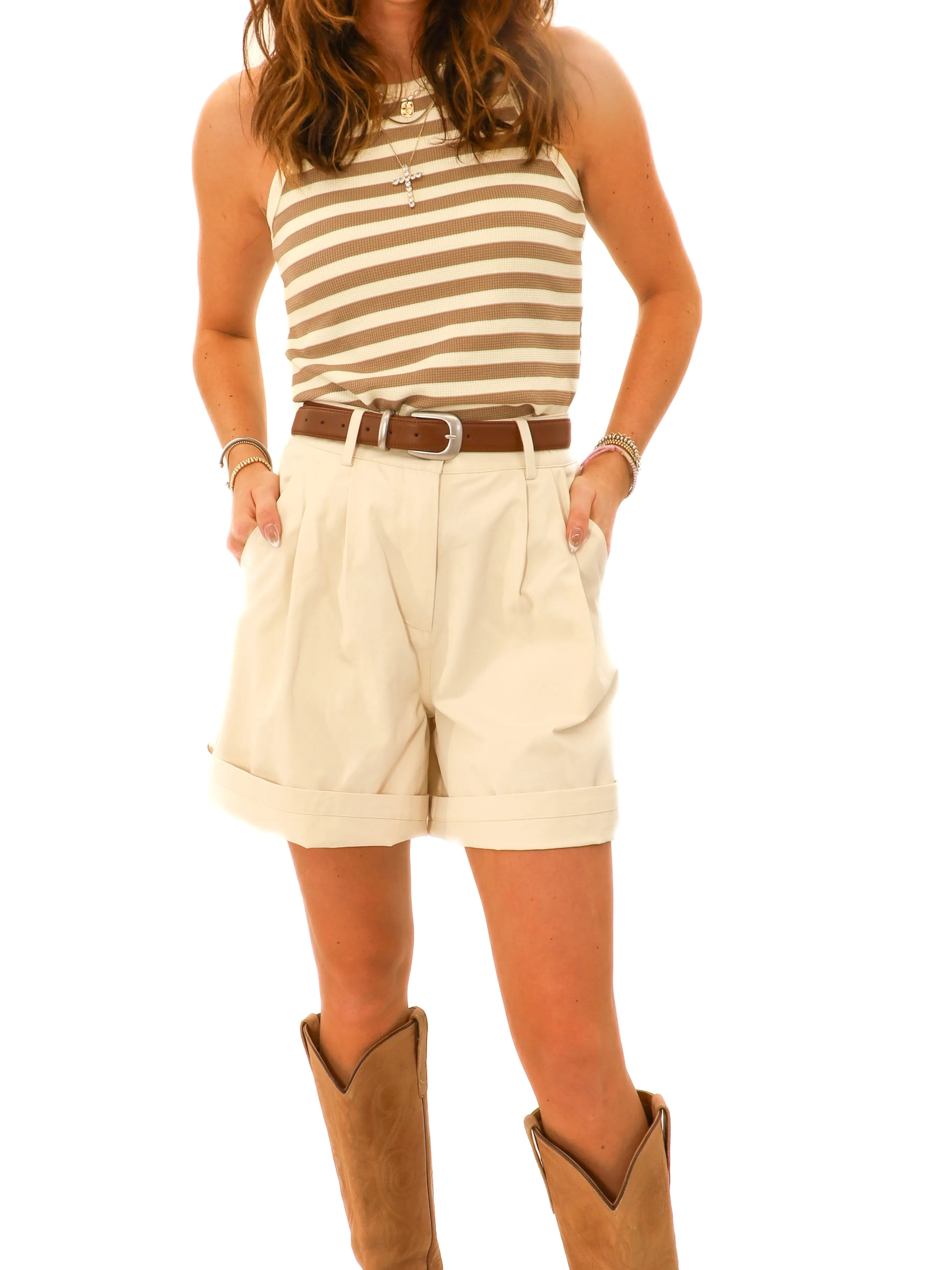 Dewey Pleated Shorts