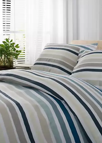 Deyongs Newquay Stripe 200 Thread Count Duvet Cover Set | Kaleidoscope