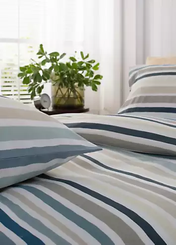 Deyongs Newquay Stripe 200 Thread Count Duvet Cover Set | Kaleidoscope