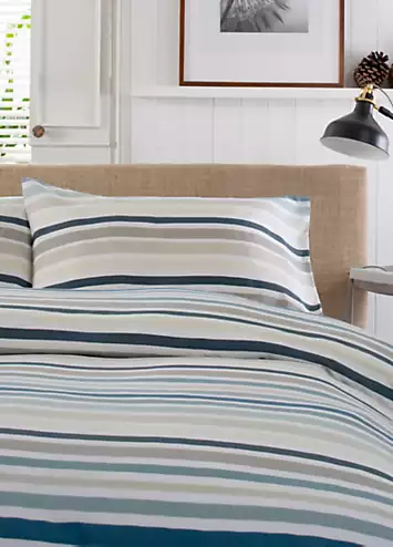 Deyongs Newquay Stripe 200 Thread Count Duvet Cover Set | Kaleidoscope