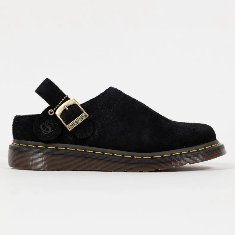 Dr. Martens Isham Desert Oasis Suede Mules (Black)