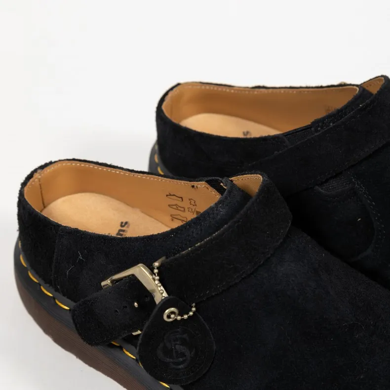 Dr. Martens Isham Desert Oasis Suede Mules (Black)