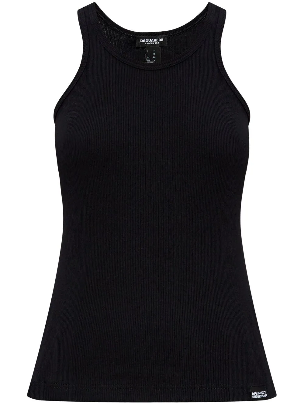 DSQUARED2 sleeveless cotton top - Black