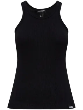 DSQUARED2 sleeveless cotton top - Black