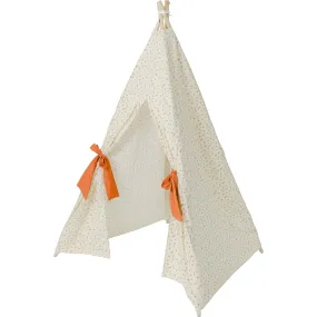 E&E Scarlett Play Tent, Cream Ditsy/Terracotta