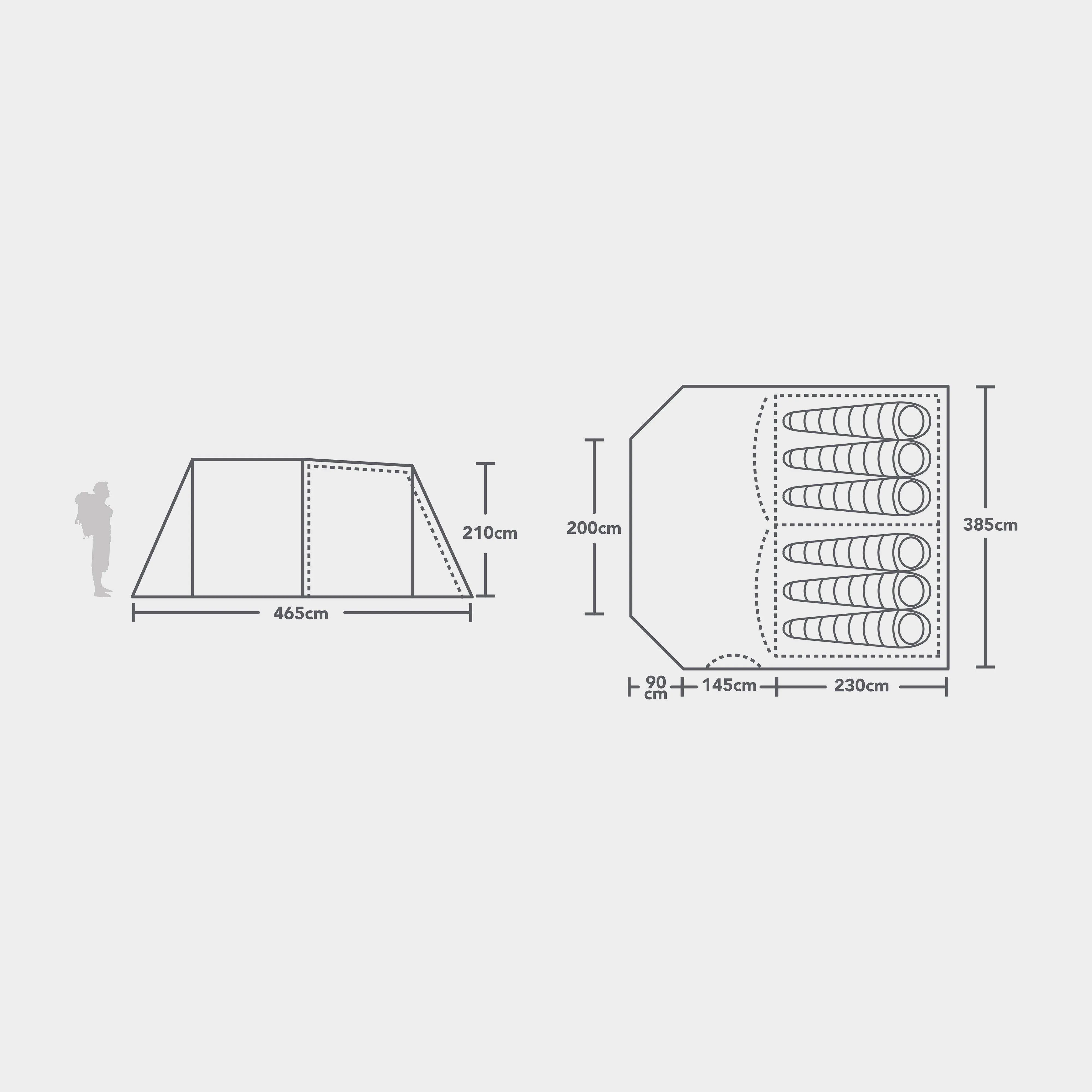 Eurohike Rydal 600 Air Tent | Millets