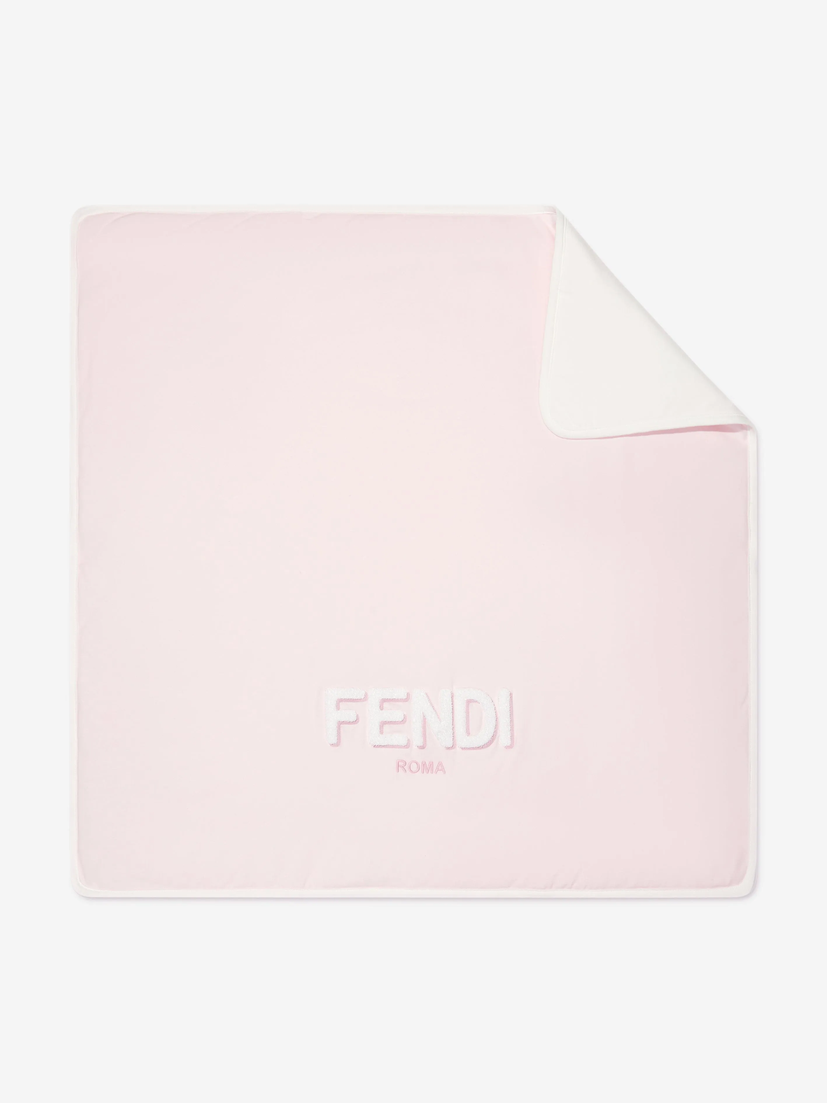 Fendi Baby Girls Logo Blanket in Pink