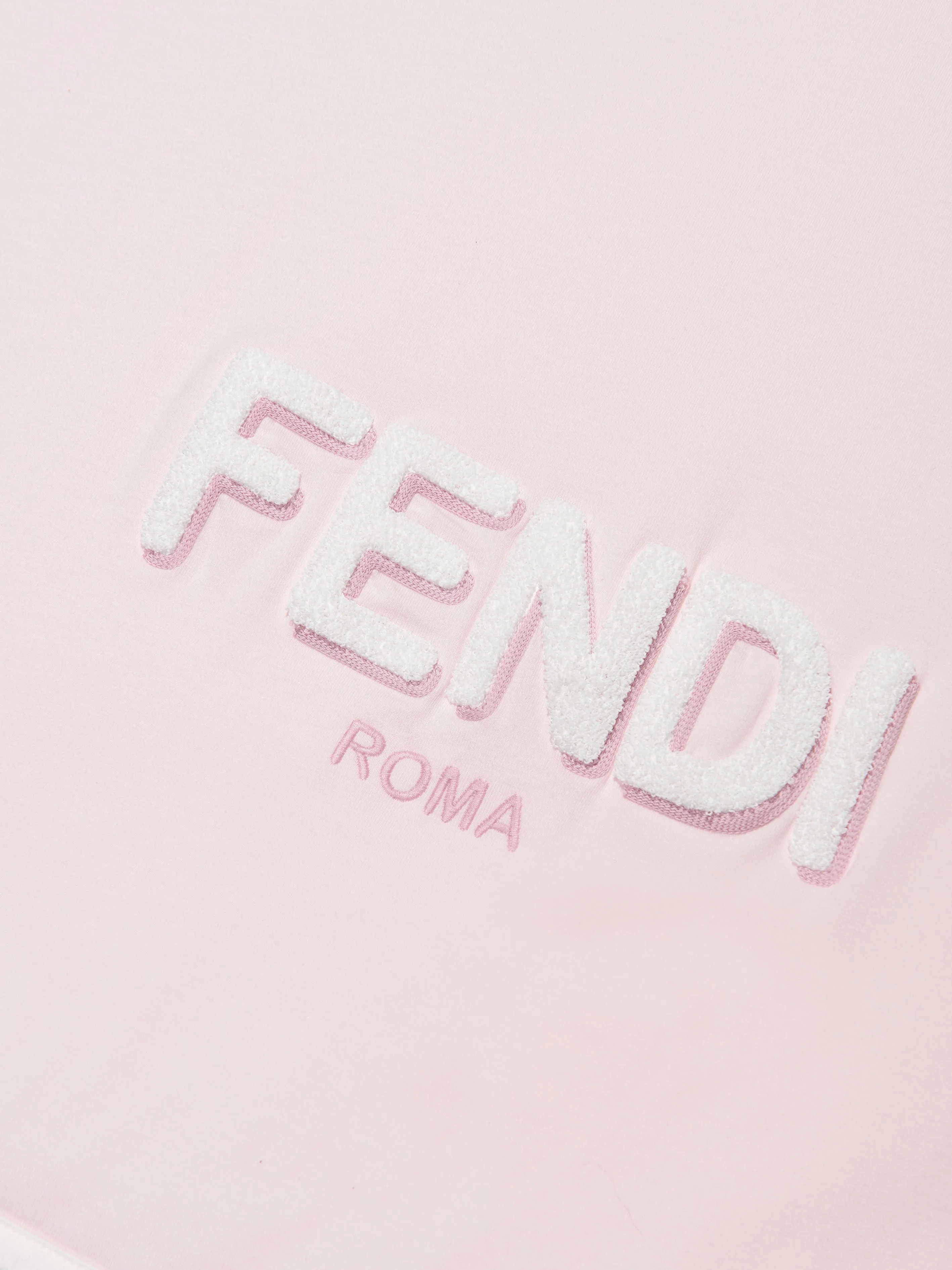 Fendi Baby Girls Logo Blanket in Pink