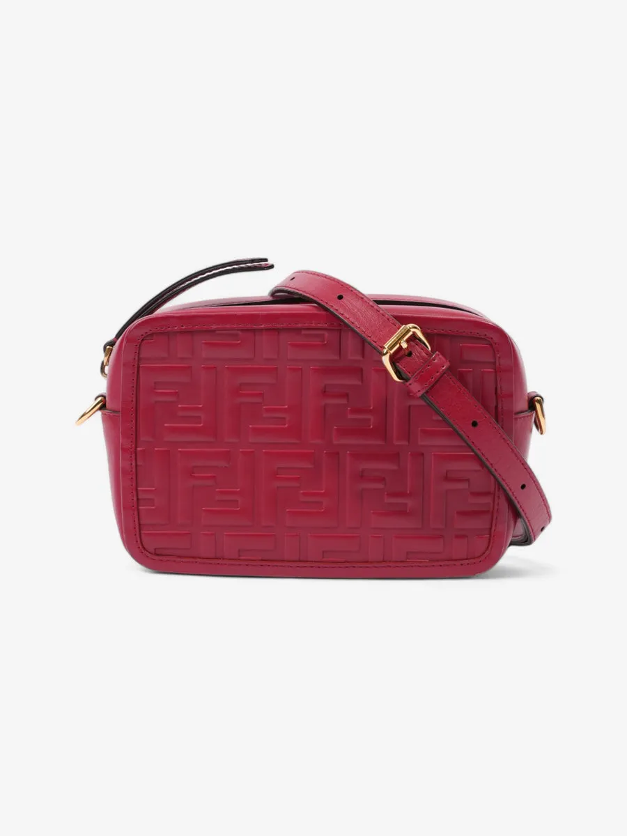 Fendi Camera Bag Red Leather Mini