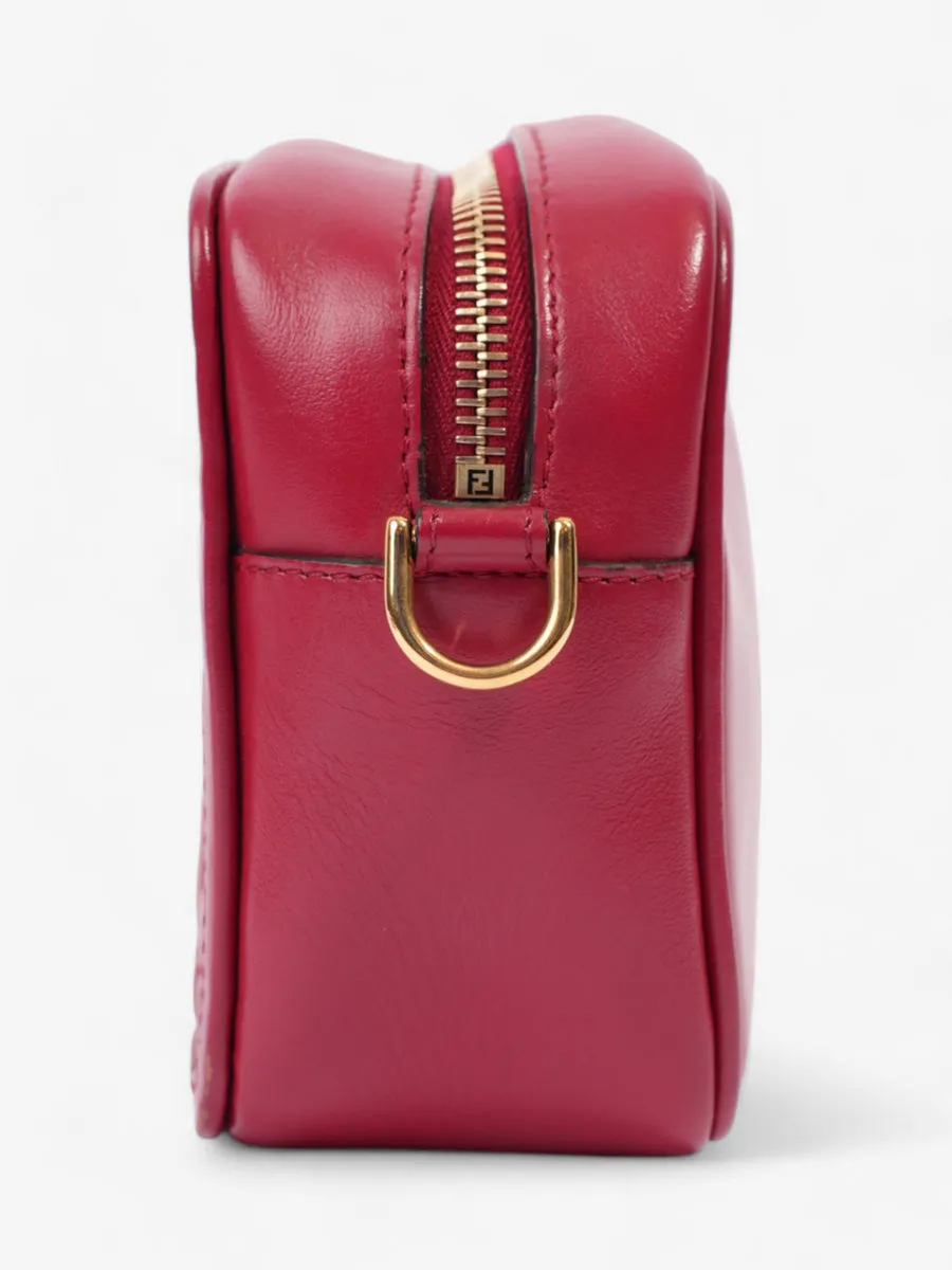 Fendi Camera Bag Red Leather Mini