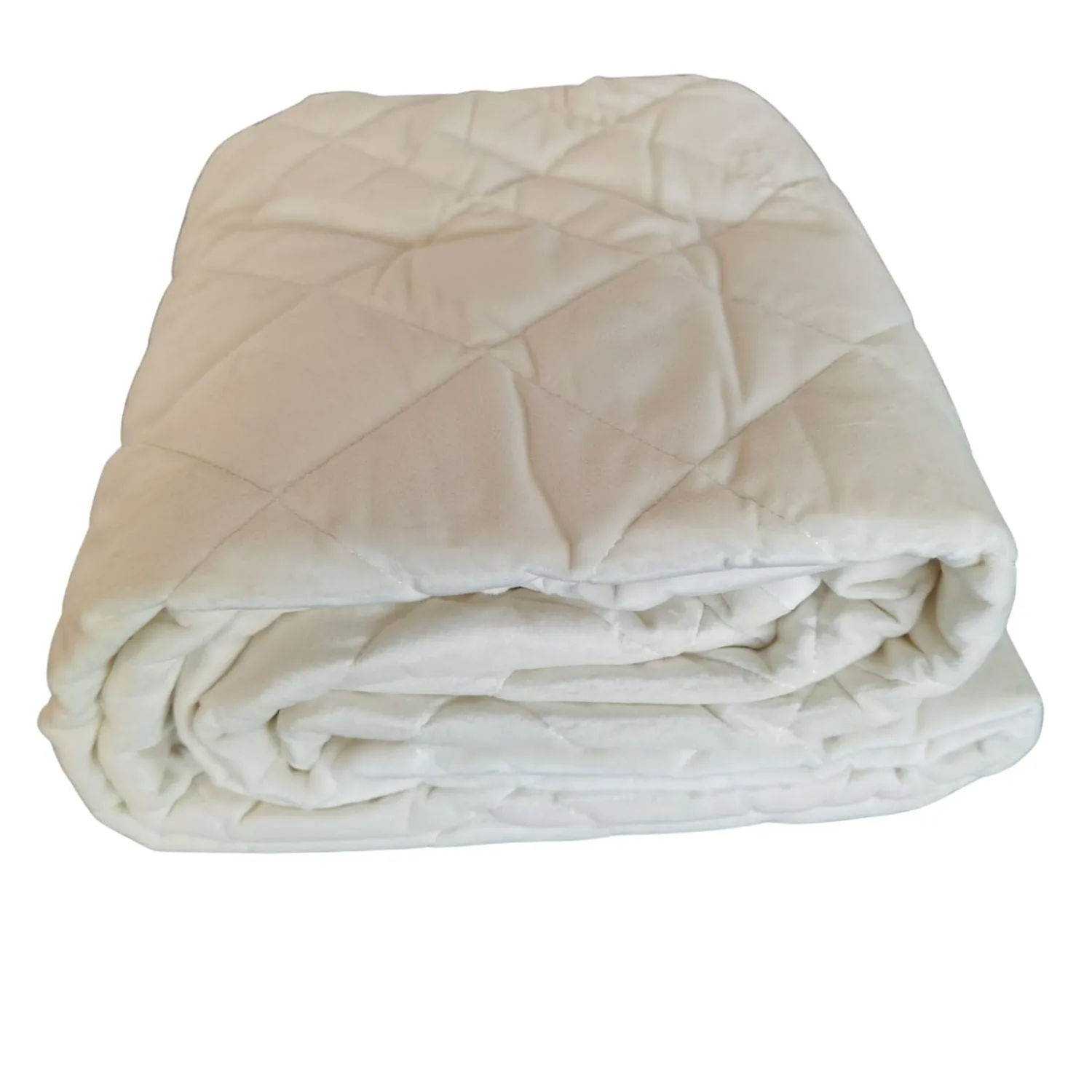 Fleece Mattress Protector - White - Super King