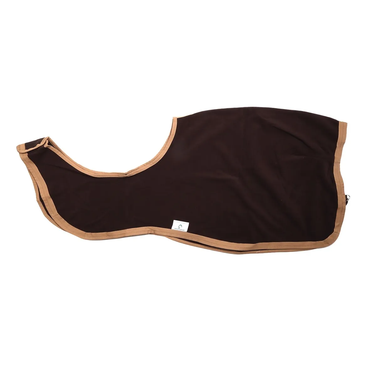 FLEECE QUARTER SHEET WITH 1 TRIM BROWN CAMEL