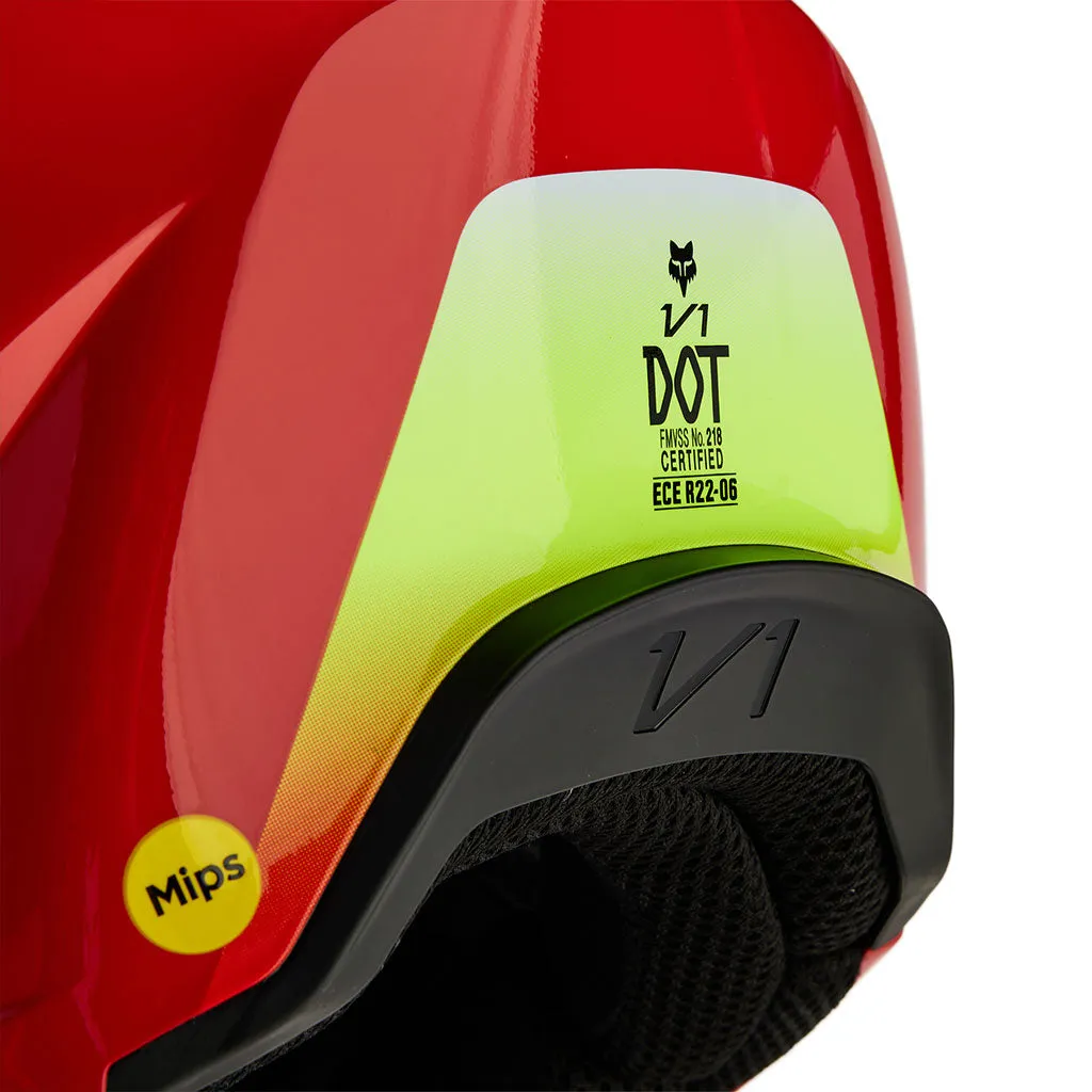 Fox - 2024 Youth V1 Ballast Flo Red Helmet