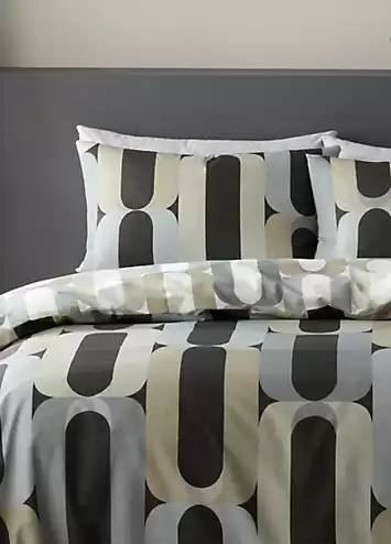 Fusion Charcoal Orea Duvet Cover Set | Kaleidoscope