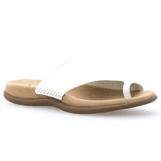 Gabor  Womens 700.21 Lanzarote White Leather Mules