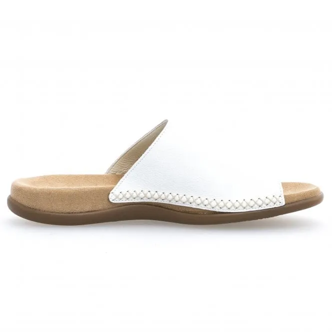 Gabor  Womens 700.21 Lanzarote White Leather Mules