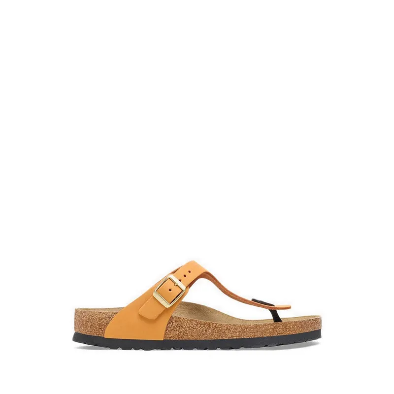 Gizeh Nubuck Leather Women's Sandals - Orange