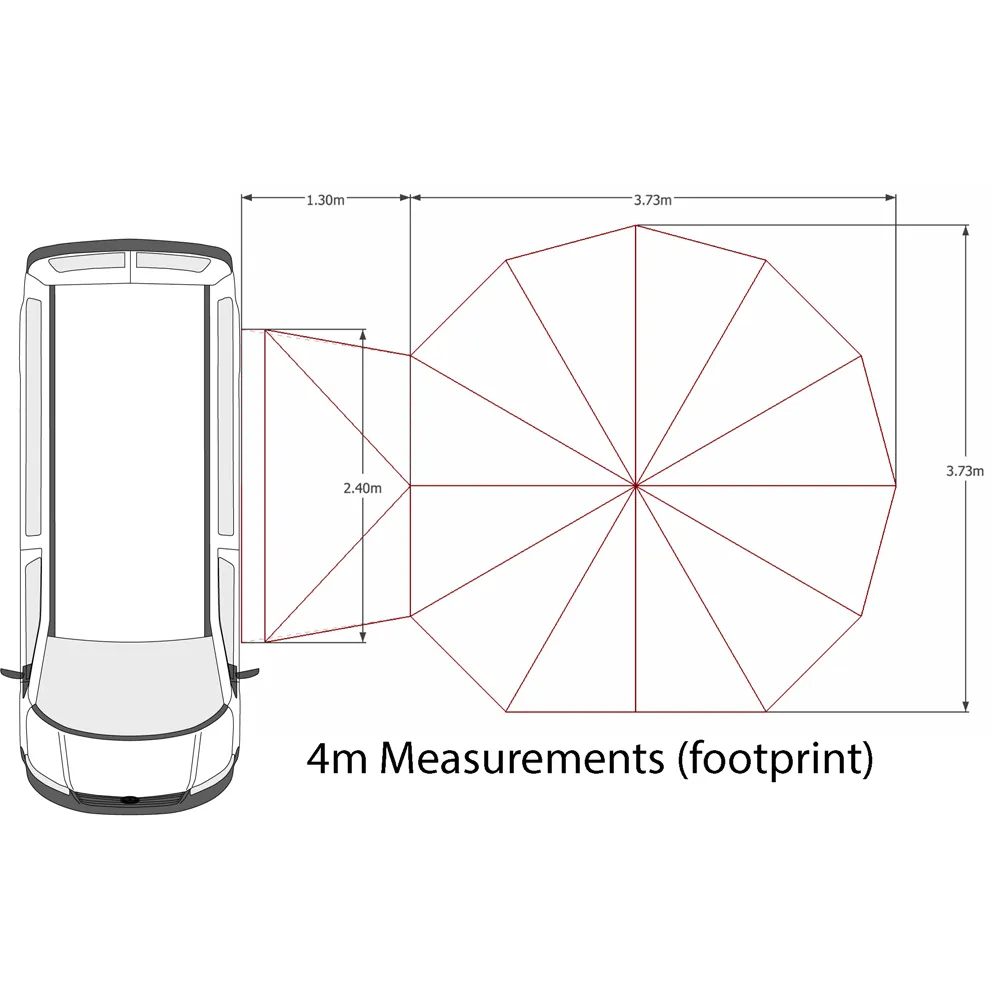 Glawning Double Door Tent / Driveaway Awning (Tent Only)