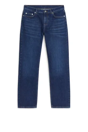 HAZEL Low Straight Jeans - Low waist - Vintage Blue - Ladies | H&M GB