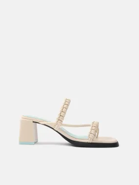 HEELED SANDALS MONACO OFF WHITE