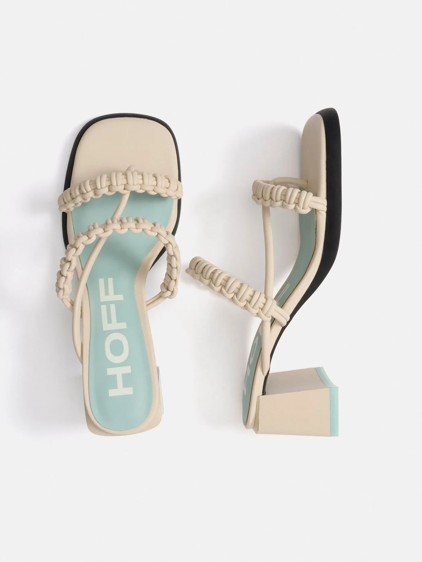 HEELED SANDALS MONACO OFF WHITE