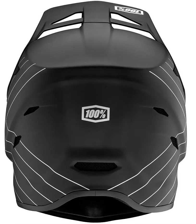 helmet 100% Status - Black/White Matte