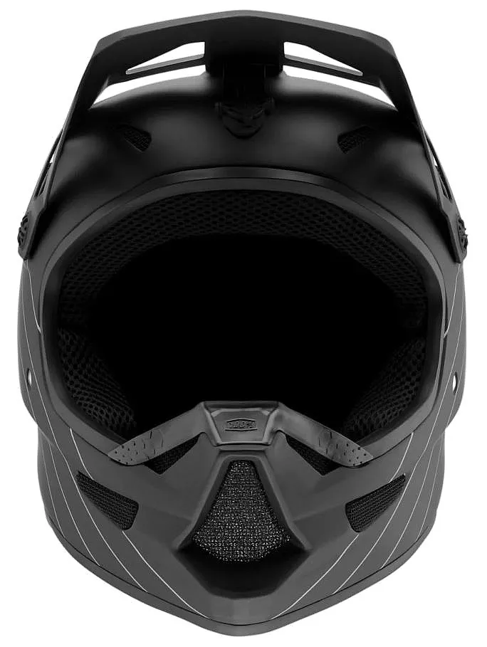 helmet 100% Status - Black/White Matte