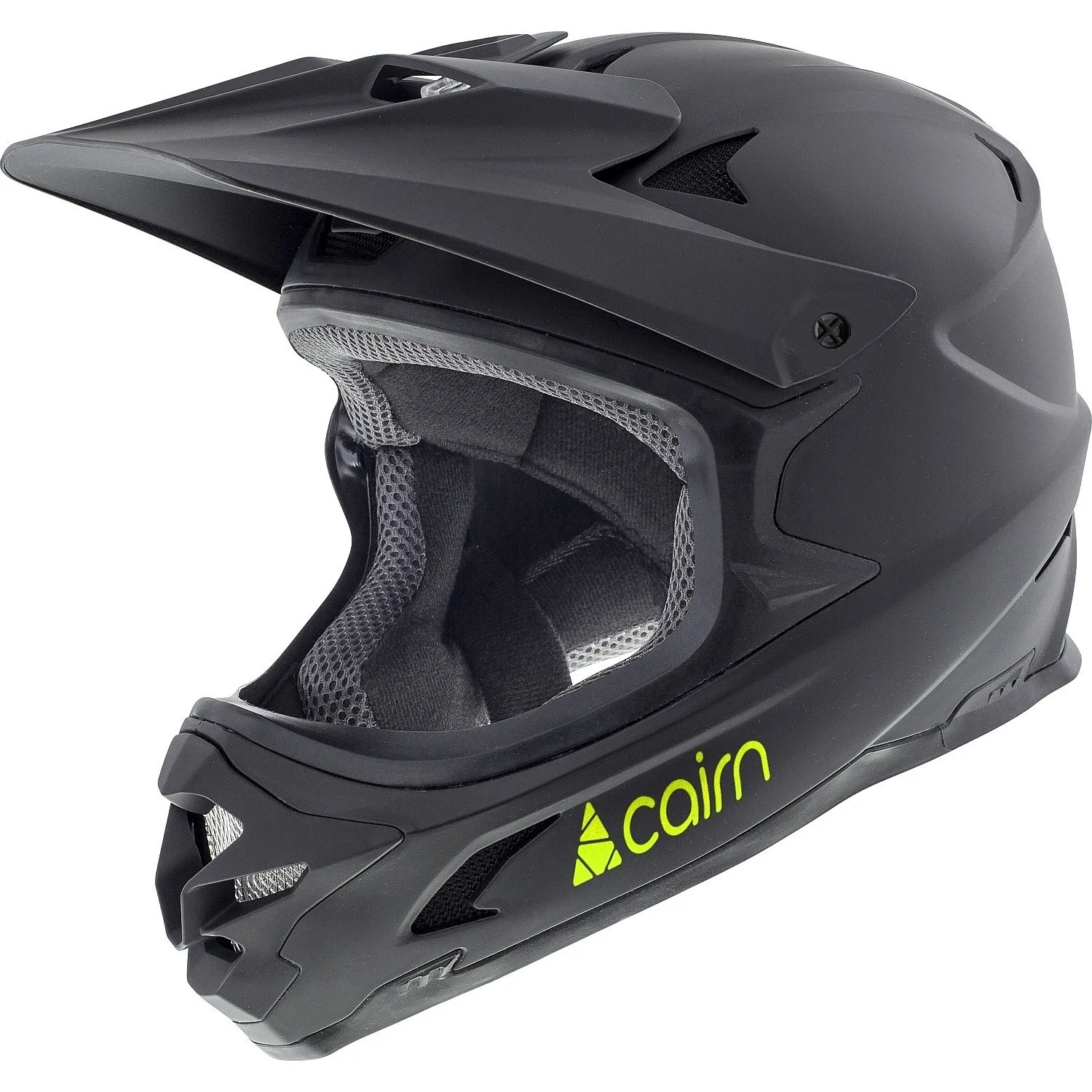 helmet Cairn X Track Loc - Mat Black/Yellow