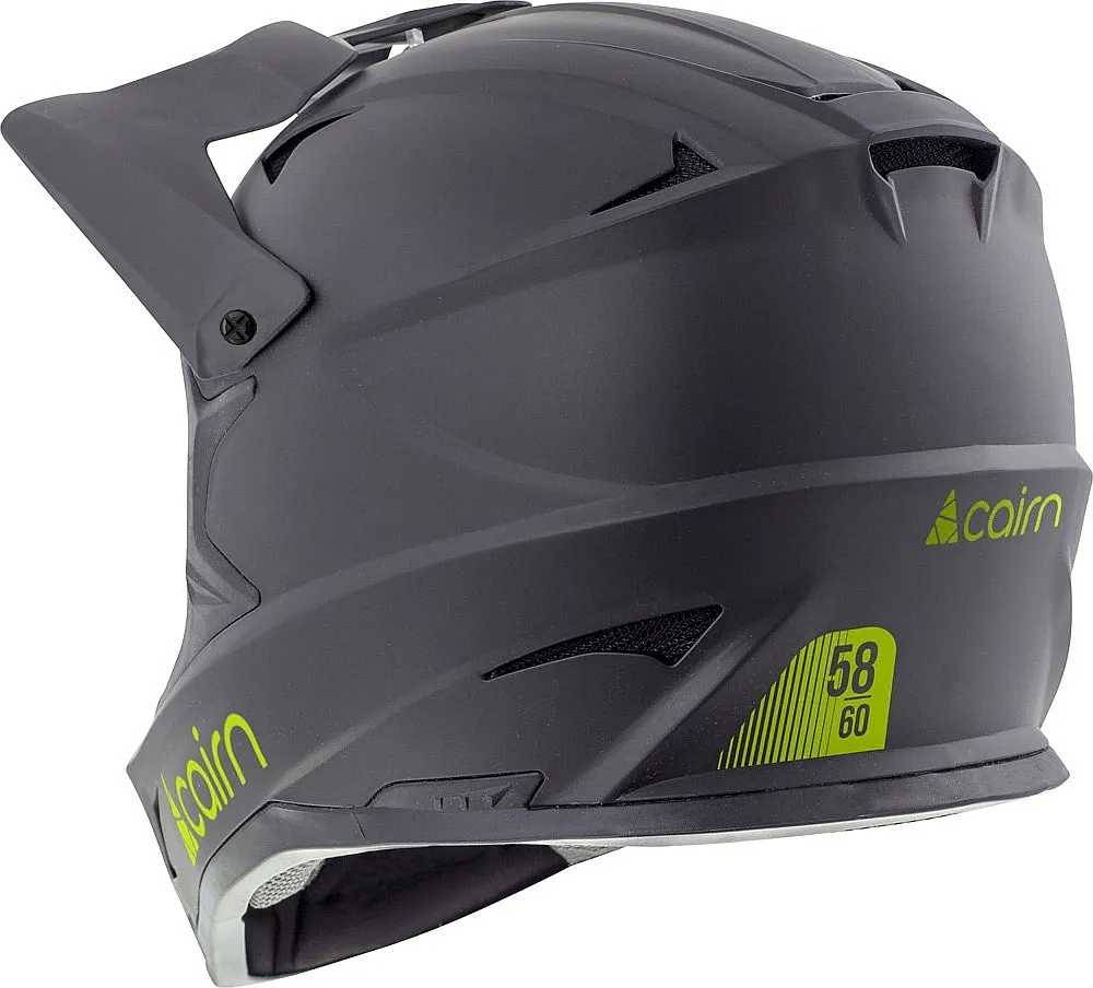 helmet Cairn X Track Loc - Mat Black/Yellow