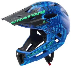 helmet Cratoni C-Maniac 2.0 MX - Blue/Green Matt