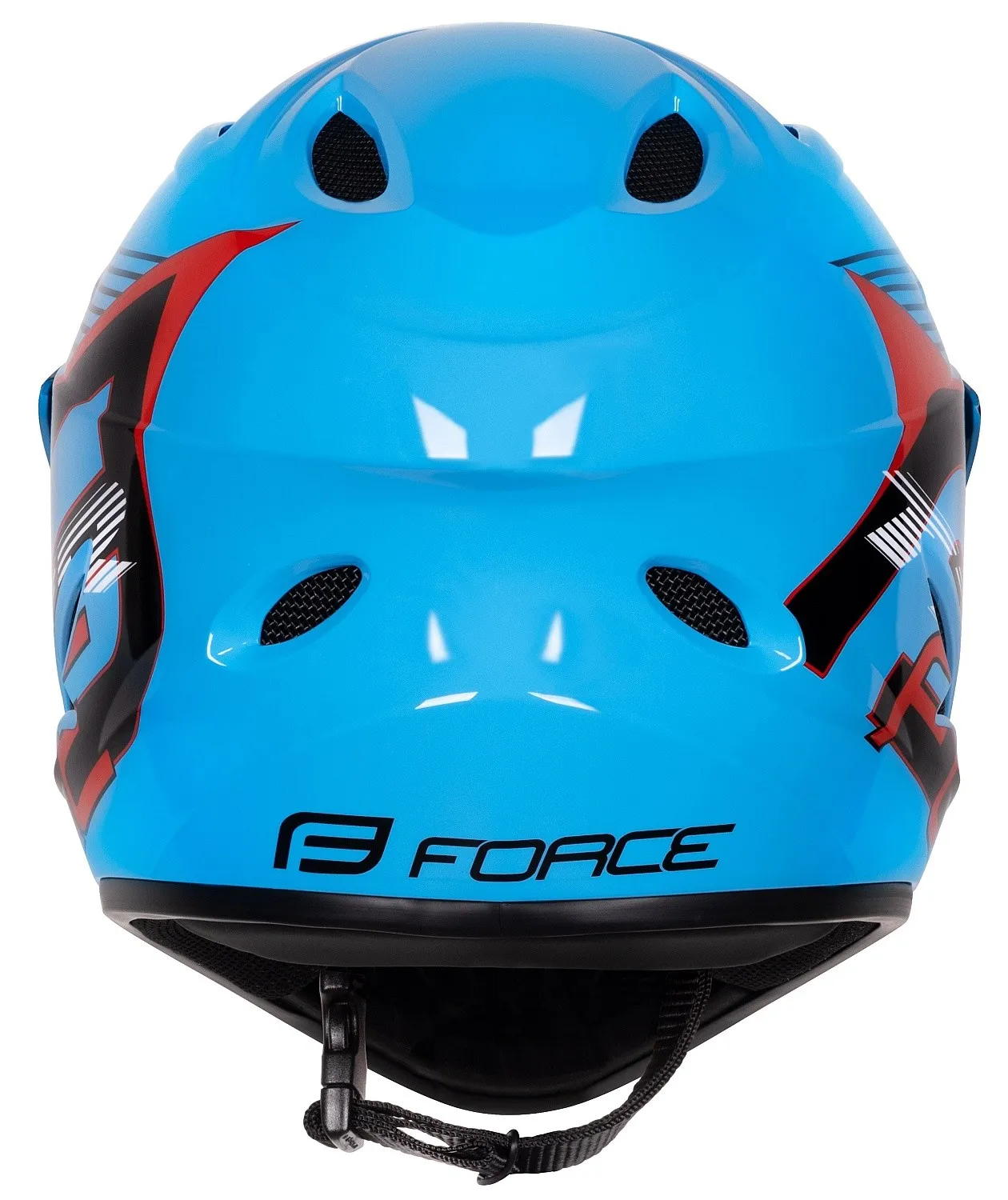 helmet FORCE Tiger Downhill - Blue/Black/Red