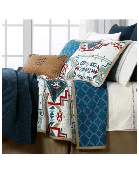 HiEnd Accents Teal Spirit Valley 3-Piece Full/Queen Quilt Set