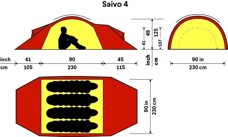 Hilleberg Saivo 4 Tent - Green