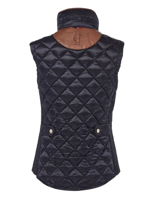 Holland Cooper Diamond Quilt Classic Gilet Navy