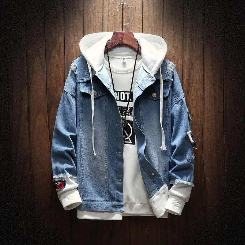 Hooded Denim Jacket