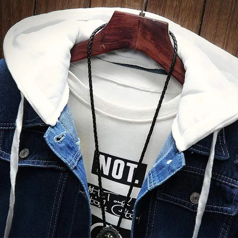 Hooded Denim Jacket