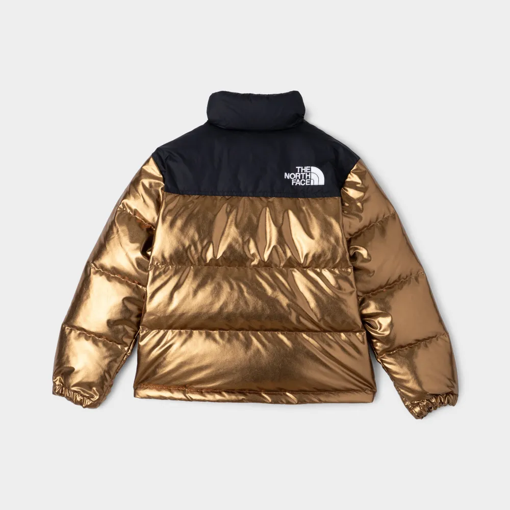 JD Sports The North Face Junior Boys’ Printed 1996 Retro Nuptse Jacket / Dark Oak Metallic