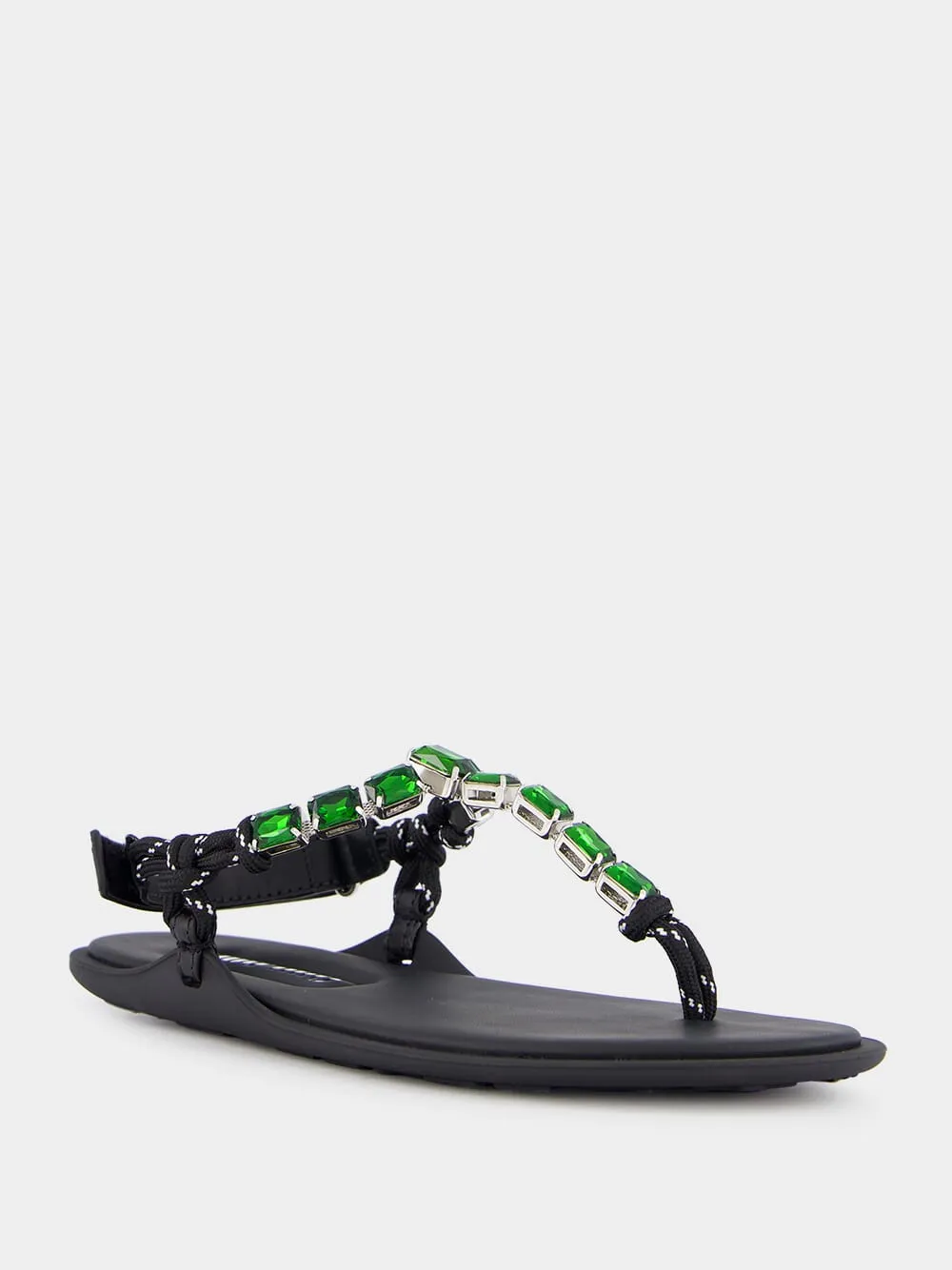 Jeweled Thong Sandals