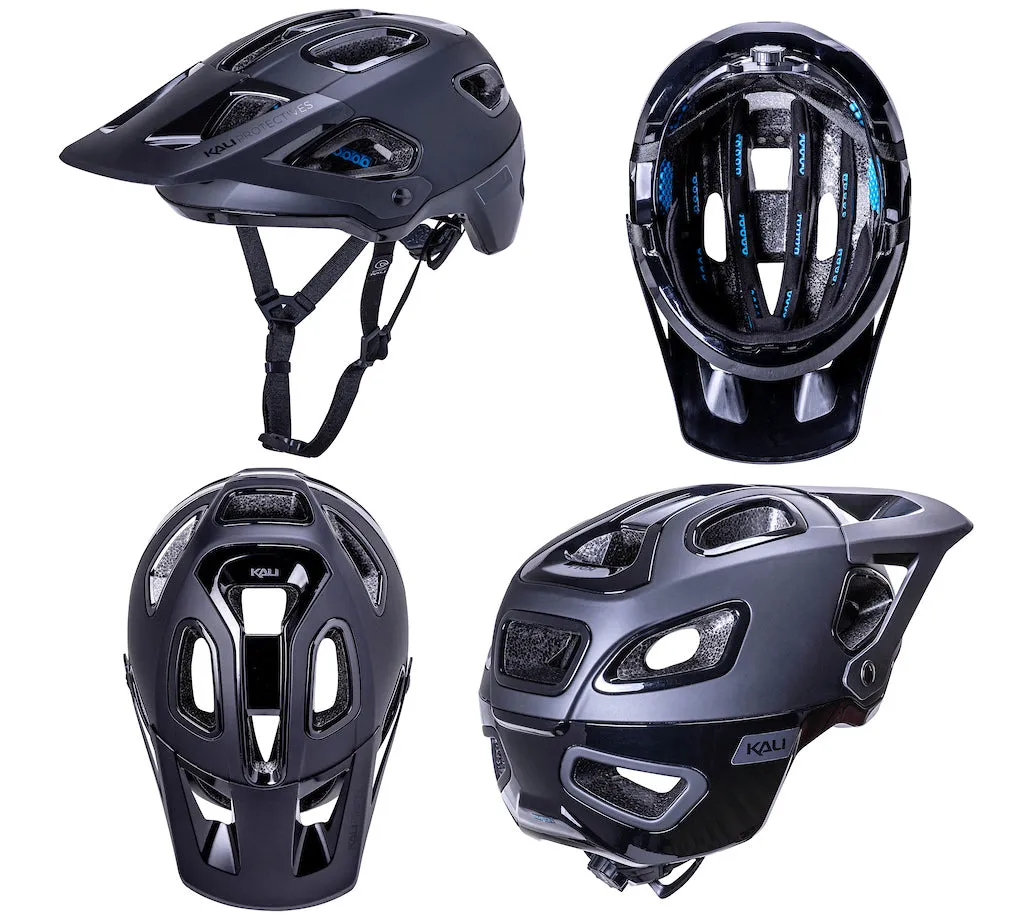 Kali Cascade MTB Helmet - Matt Black-Gloss Black - 2022