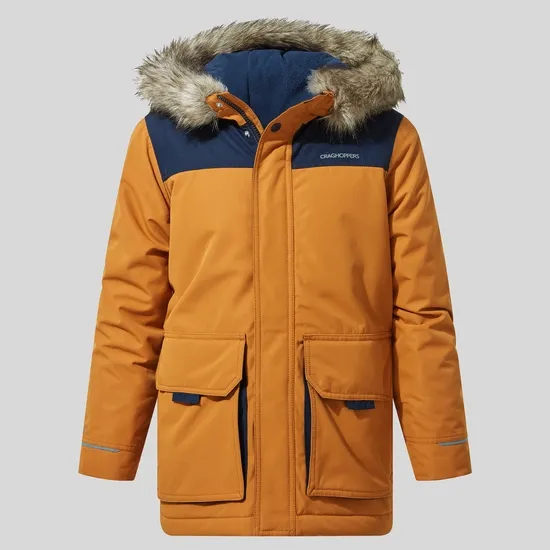 Kid's Corrib Jacket - Pumpkin Spice / Blue Navy | Craghoppers UK