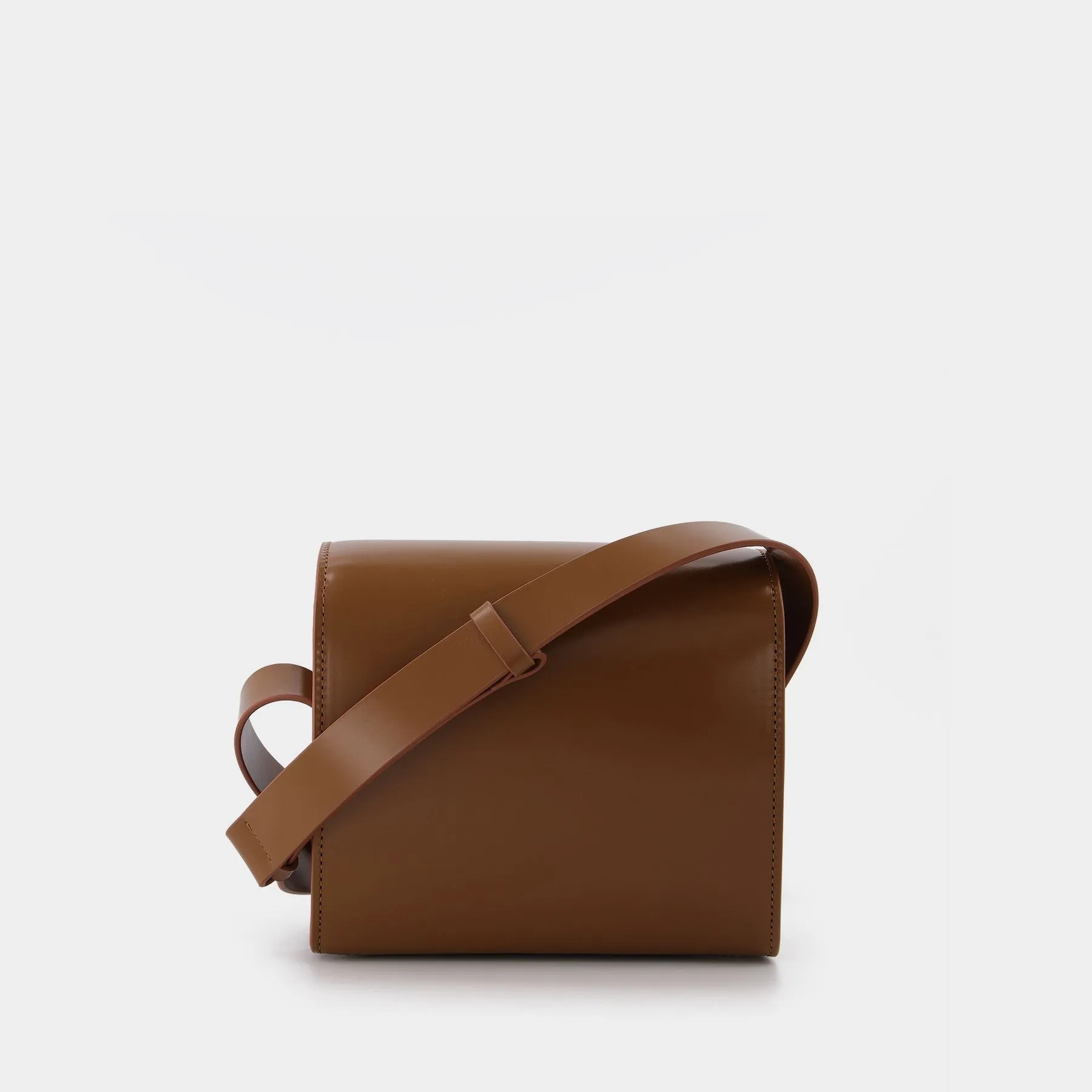 Lemaire  Sac Camera in Brown Leather