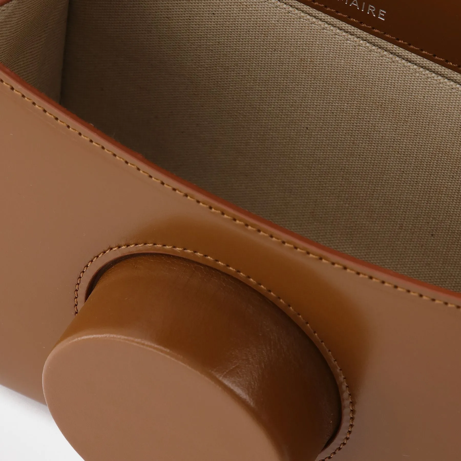 Lemaire  Sac Camera in Brown Leather