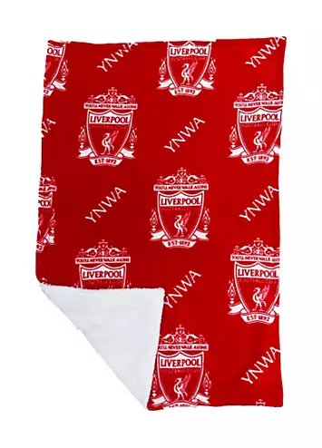 Liverpool FC YNWA Sherpa Back Fleece Blanket | Kaleidoscope