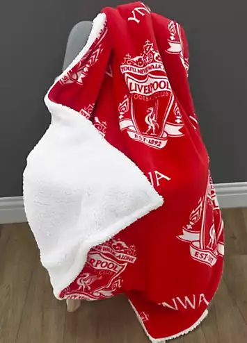 Liverpool FC YNWA Sherpa Back Fleece Blanket | Kaleidoscope