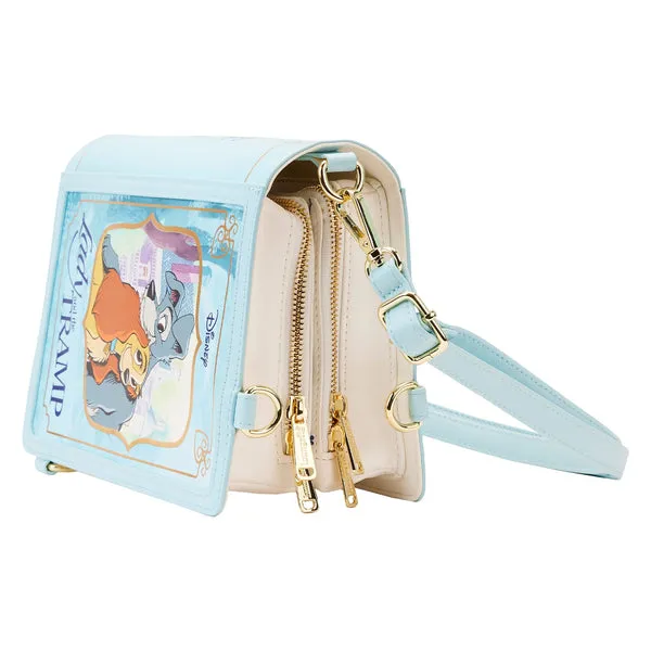 Loungefly x Disney Lady and the Tramp Book Convertible Crossbody Bag