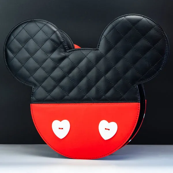 Loungefly x Disney Mickey Minnie Mouse Valentines Reversible Crossbody Bag